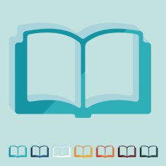Flat design book N69