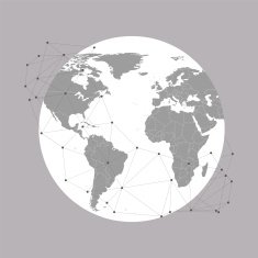 World globe Vector Illustration background for communication N3