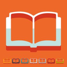 Flat design book N71