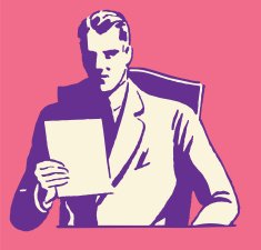 Man Reading a Document
