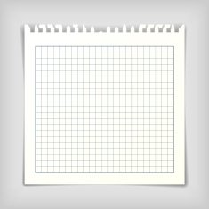 Note paper sheet with lines