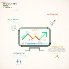 Modern infographics options banner N175