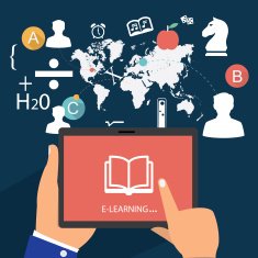e-learning Flat style Vector N2