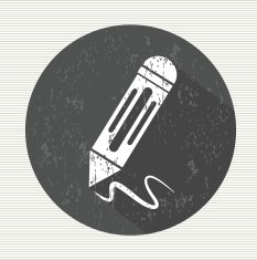 Pencil symbol vector