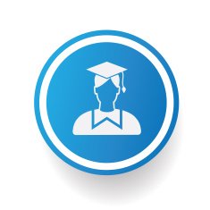 Student button vector