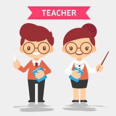Cute teacher vector illustration N2
