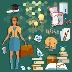 Education concept back to school student smile teaching