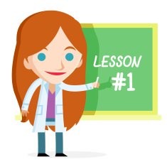 girl teacher with a chalkboard
