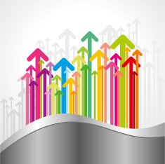 multicolor arrows set
