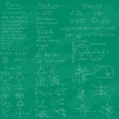 Math och Chalkboard background