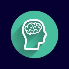 Head brain icon think design over vector illustration N9