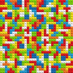 Abstract seamless background of color blocks