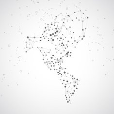 North and South America map N3
