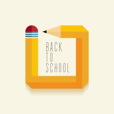 Back to school creative illustration design