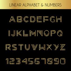 Linear font