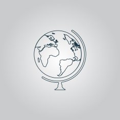 Vector globe icon N3