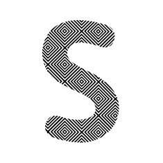 Square pattern alphabet S