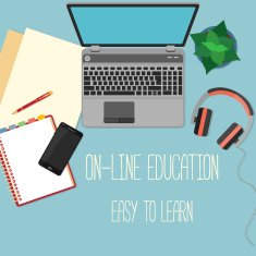 Web banner concept for online education N6