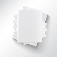 Stack of blank books top view N3