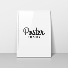 Vertical poster frame template