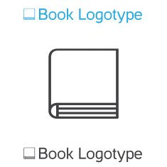 Vector icon of book school symbol book logo N2