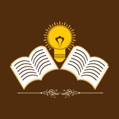 Book icons background with bulb stock vector