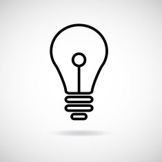Vector lamp icon and sign Illustration EPS10 N5
