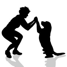 Vector silhouette of a woman N184