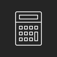 calculator line icon N32