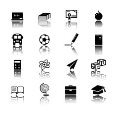 School and education icon set N8