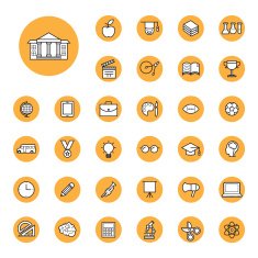 Education Icons Set N54
