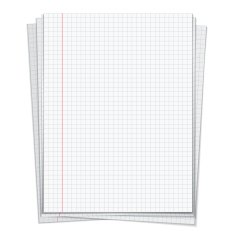 Sells notebook papers on white background