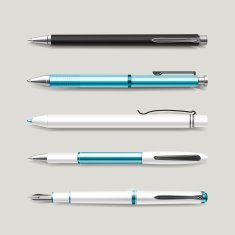 graceful blue pens set N4