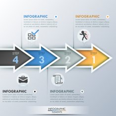 Modern infographics options banner N180