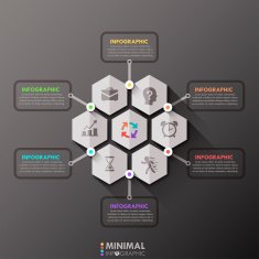 Modern infographics options banner N183
