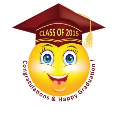 Happy Graduation smiley for Class 2015