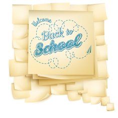Paper notes bubble for speech EPS 10