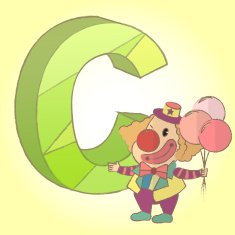 Alphabet and comedian icon great for any use Vector EPS10 N2