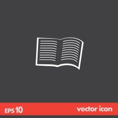 open book vector icon