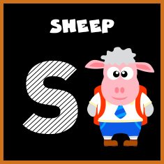 The English alphabet letter S N2