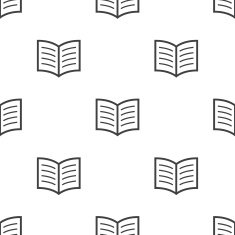 book vector seamless pattern N2