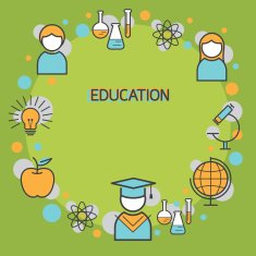 Education Linear Icons Frame N3