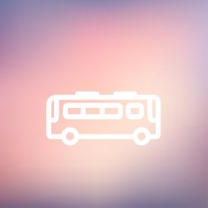 Bus thin line icon N3
