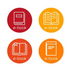 E-book Icons - book download buttons