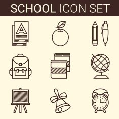 school and education icons N746