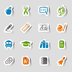 Stickers - School and University Icons
