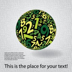 Globe Design with Numbers