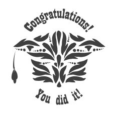 Greeting Card With Congratulations Graduate