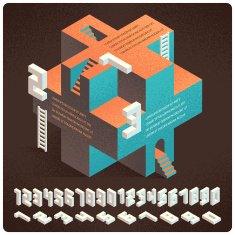 Impossible figures infographics N4