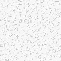 Seamless pattern with letters Vector illustration